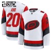 Lasten NHL Carolina Hurricanes Pelipaita 2025-26 Fanatics Premium Sebastian Aho Vieras Valkoinen